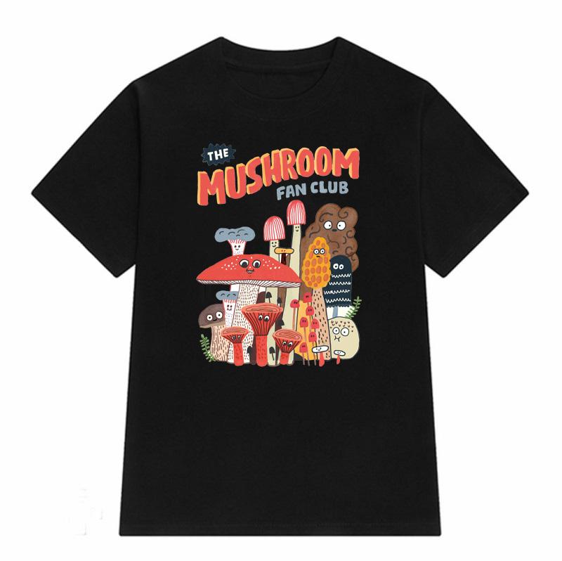 

The Mushroom Kawaii Women TShirt 90s Vintage Short Sleeve Tops Unisex Cute Graphic Tee Funny Tee Streetwear Clothes Camisetas 4XL
