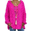 TIFICY Moda feminina casual outono inverno cor sólida estampa manga comprida suéteres com capuz