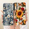 Für Samsung Galaxy S20 S20+ S20FE Niedliche Katze Blume Handyhülle Für Samsung S 20 S20 FE 4G 5G Stoßfeste Weiche Silikon-Stoßfänger
