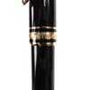 Excellent MONTBLANC Fountain Pen Meisterstck Classic Rare White Star Black Gold 14K Mens Used
