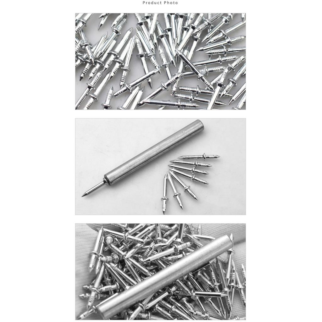 Sheep Horn Nails Double Head Skirting Thread Nails Durable & Easy To Use Nails for Baseboard Installation 100-piece/set