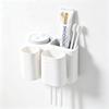 Set di accessori per il bagno Porta spazzolino Dispenser automatico di dentifricio Montaggio a parete Spremi dentifricio Organizzatore per rack di stoccaggio
