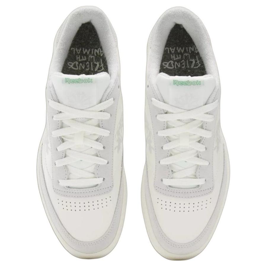 Reebok Friends with Animals X Club C 85 Chalk Glen Green Unisex Sneakers Cream 100207756