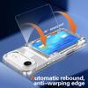 For iPhone Air Clear Case PC + TPU Phone Cover Card Holder Kickstand