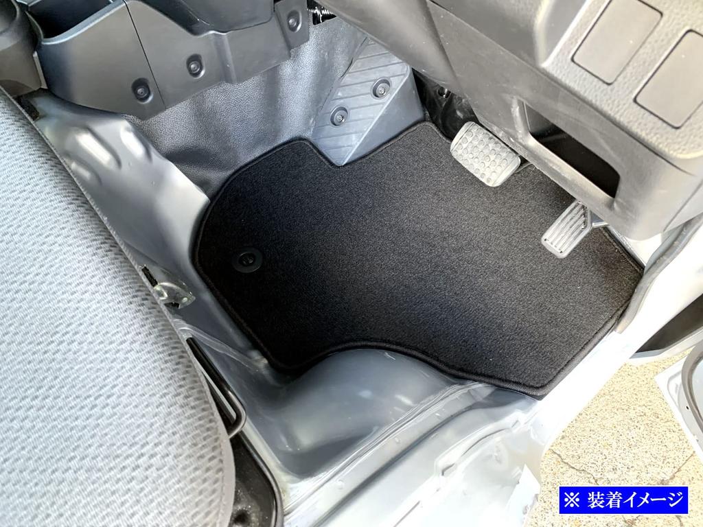 BRIGHTZ Floor Mats with Fasteners for Toyota Hijet Truck with and 510 Hijet 2-Piece S500P/S510P [FLOOR-MAT-064] (Compatible S, S500, S510, 500,