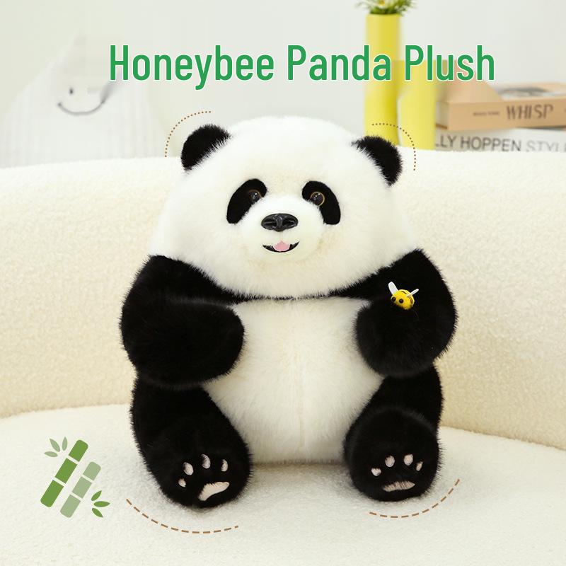 

Genuine Nectar Giant Panda Plush Toy - Hua Hua Doll Replica 35 cm
