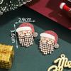 Personalized Jewelry Christmas Alloy Stud Earrings Christmas Hat Elk Point Diamond Christmas Tree Gingerbread Man Earrings