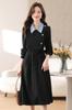 Seira Shirt Dress with Long Faux Layered and a Cute Turndown Elegant and Stylish Design for and Casual Perfect for and Women's Midi-Length Sleeves,