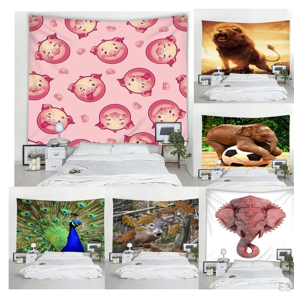 Wandteppich mit Tierdruck, breite Wandbehängung für Schlafzimmer, Wohnzimmer, Studentenwohnheim, Wohnumgebung und