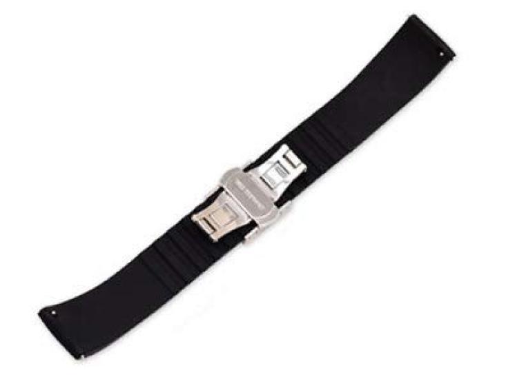 [Import King Original] Watch Parts - Compatible with Franck Muller Long Island 5850 - Rubber Strap, Pattern 4, Aftermarket, Black, 18mm