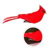 Uccello Rosso Realistico, Artigianato in Schiuma con Piume Simulate, Uccello Artificiale Realistico Decorazione per Albero di Natale, Ornamento per Casa e Giardino