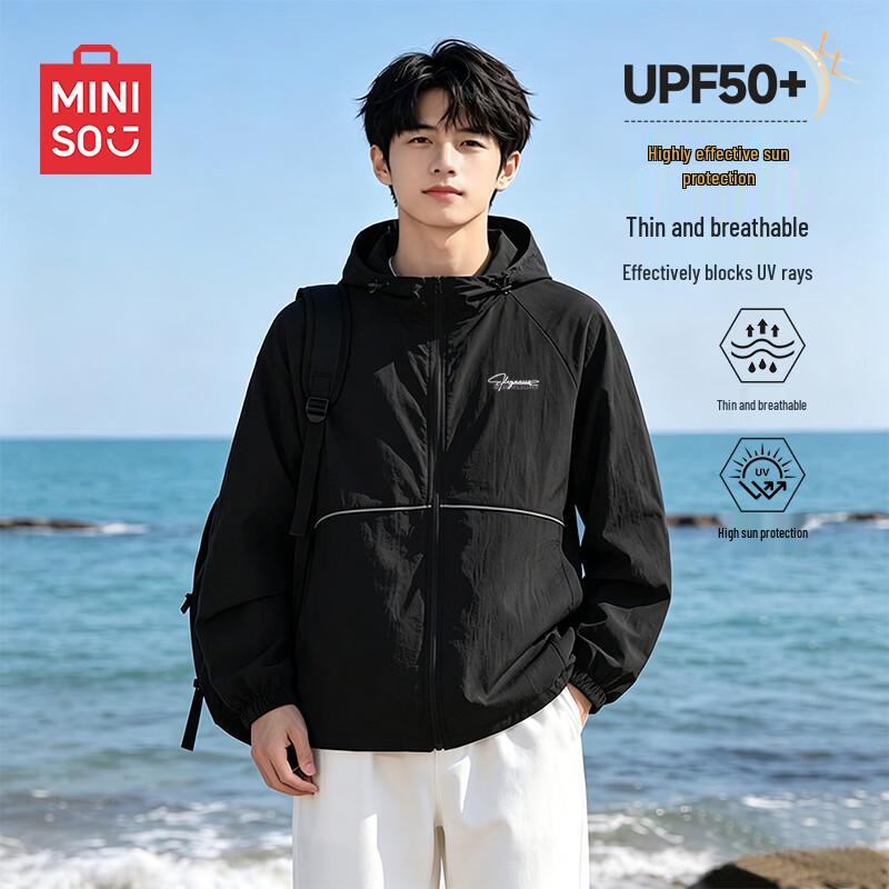 MINISO Men s Lightweight Cooling UPF50+ Sun Protection Jacket L