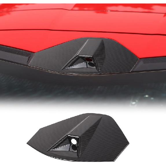 Накладка на крышку камеры заднего вида на крыше автомобиля, совместимая с Chevrolet Corvette C8 2020-2024, аксессуары для крышки вентиляционного отверстия камеры на задней крышке багажника, подходит Carbon Fiber Pattern