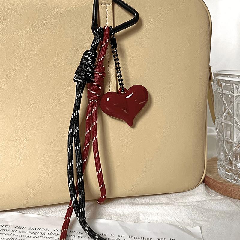 Bag Charm Aesthetic Bow Acrylic Cute Keychains Bows Purse Charms For Handbags Red Pendant Phone Charm Car