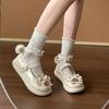 Comemore Japanese Style Lolita Leather Shoes Flat Bottom Students Loafers Cute Thick Sole Versatile Girls Single Shoes