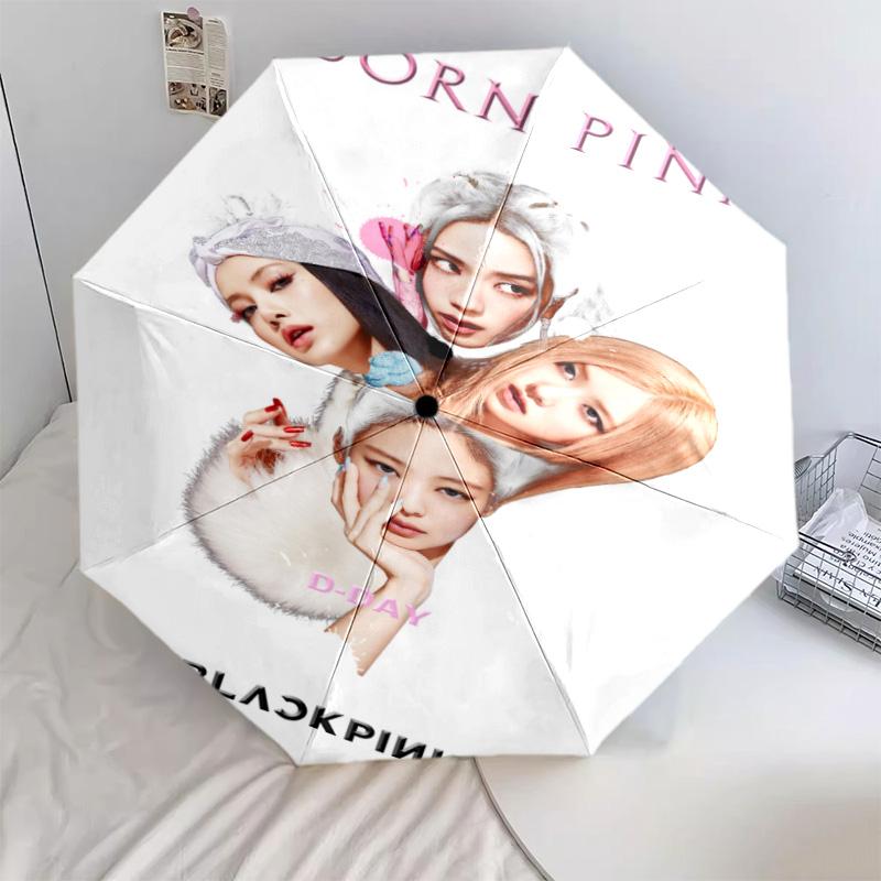 Vibrant Pink Elegance Folding Umbrella Umbrella Travel Sun Umbrella Gift Umbrella