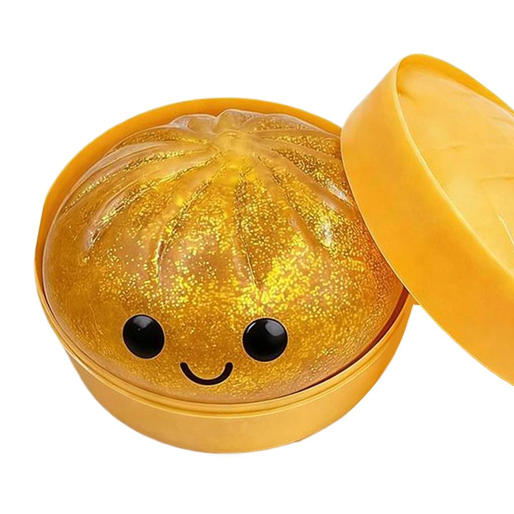 Jouet anti-stress Boulette à paillettes Pain à boulettes doux Simulation Jouet anti-stress Cadeaux d'anniversaire pour enfants et adultes
