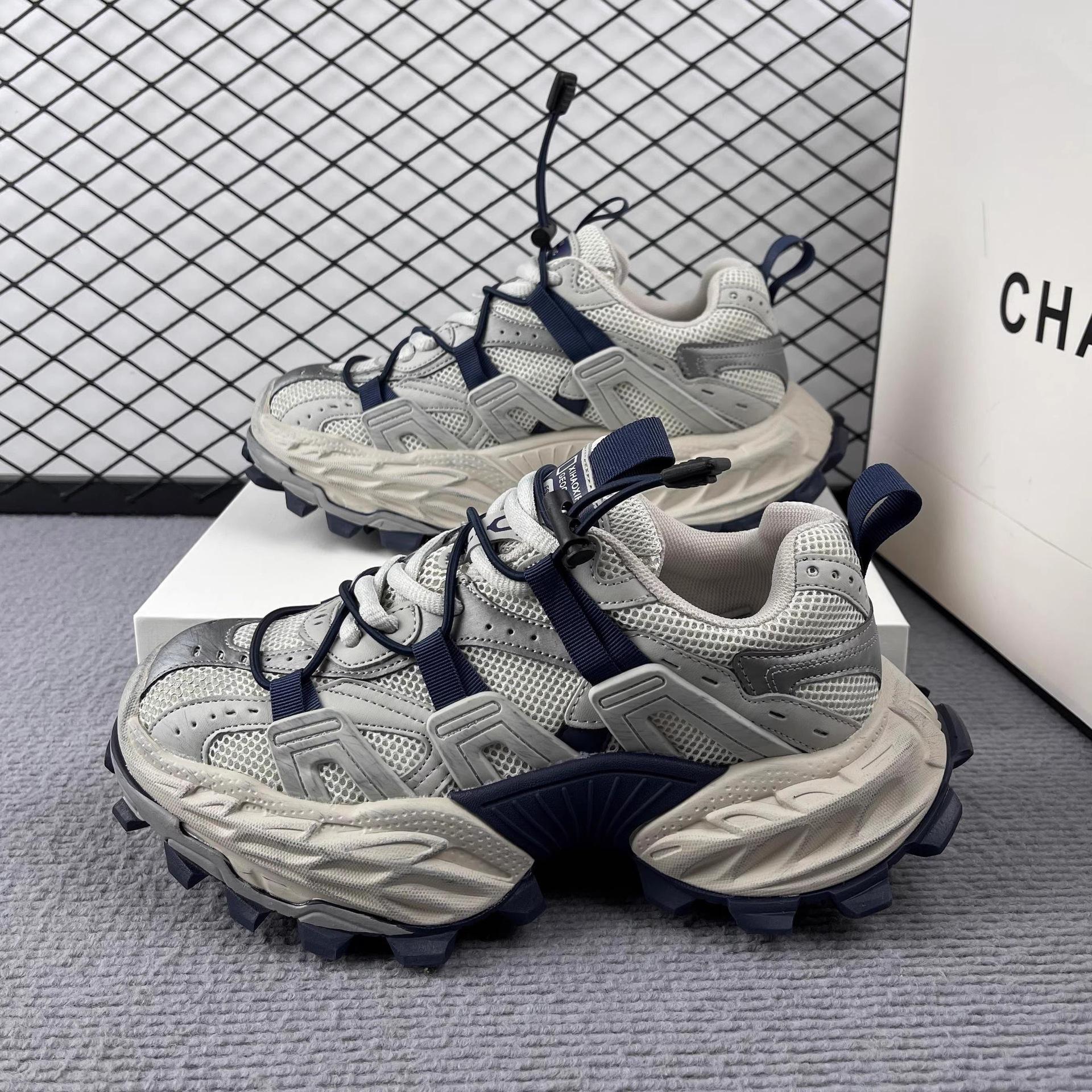 

British Daddy 2025 Women s Autumn Breathable Height-Increasing Black Casual Sports Shoes with Thick Sole 36