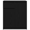 vidaXL Sideboard mit Schublade Schwarz Eichen-Optik 71x35x84 cm