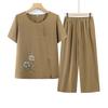 Completi estivi in stile nonna per donne di mezza età e anziane: T-shirt e Top Larghi per Donne di 80-90 Anni