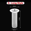 Stainless Steel Sink Drain Strainer Bathroom Sink Bathtub Shower Floor Drain Filter Mesh Basket Anti-Clog Hair Catcher Net