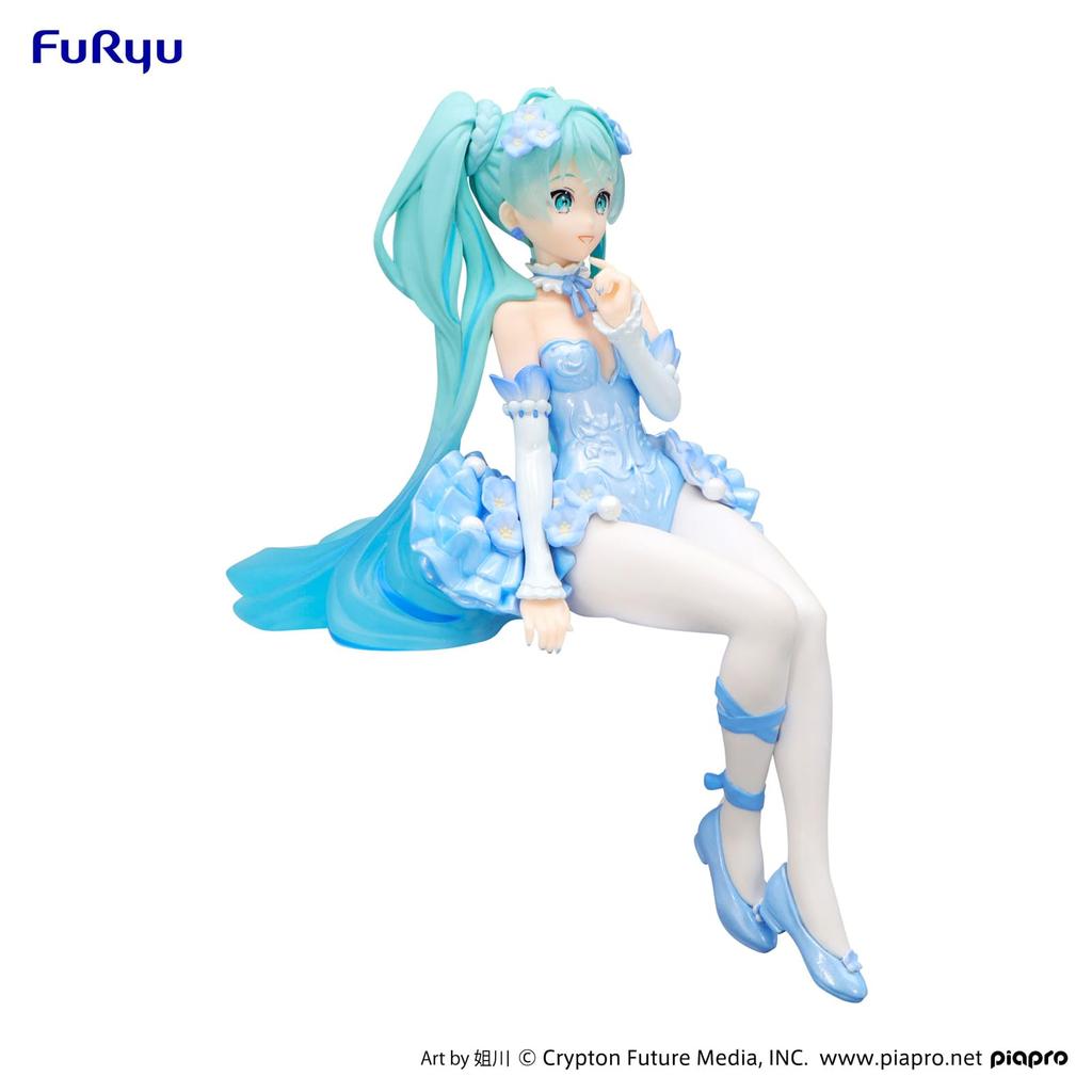 Hatsune Miku Series Noodle Stopper Figure Nemophila Pale Blue Furyu Hatsune Miku Flower Fairy Nemophila Pale Blue Color Noodle Stopper Statue Ver. - -