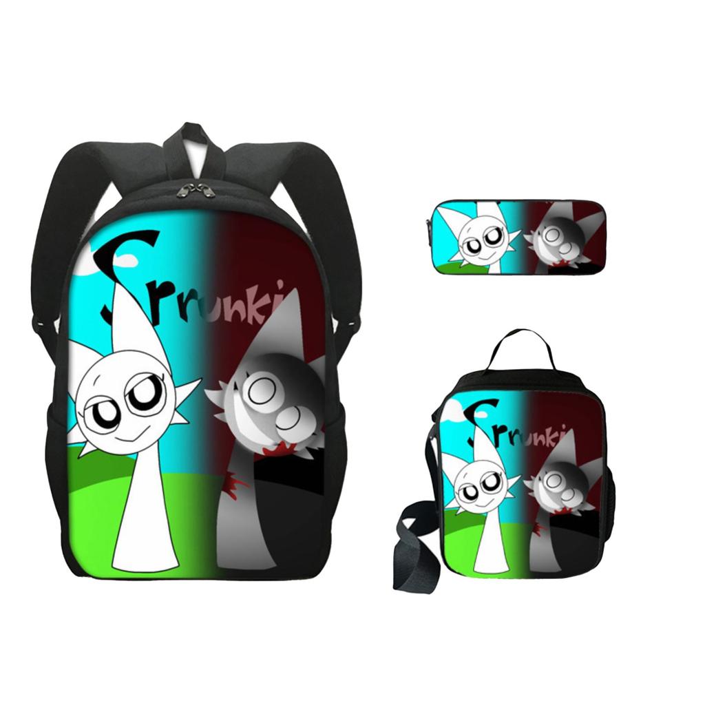 Large-capacity Backpack For Primary And Secondary School Students, Cartoon Shoulder Bag And Pencil Case For Children