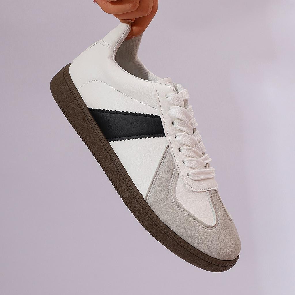 Women Casual Outdoor Sneakers  Spring Autumn Round Toe Lace Up Sports Shoes Vulcanized Shoes Zapatos De Mujer D348