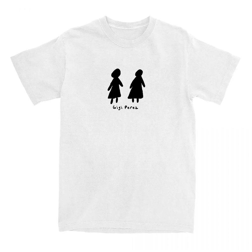 

Gigi Perez Logo White TShirt At The Beach in Every Life 2025 NEW Tshirts Summer Cotton Short Sleeve T Shirt for Women Clothing S