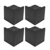  4Pcs Furniture Risers Bed Leg Extenders Sofa Chair Lift Supports Made of Premium Plastic with Non Slip EVA Pad Hold Up To 2200LBS for Washing Machine