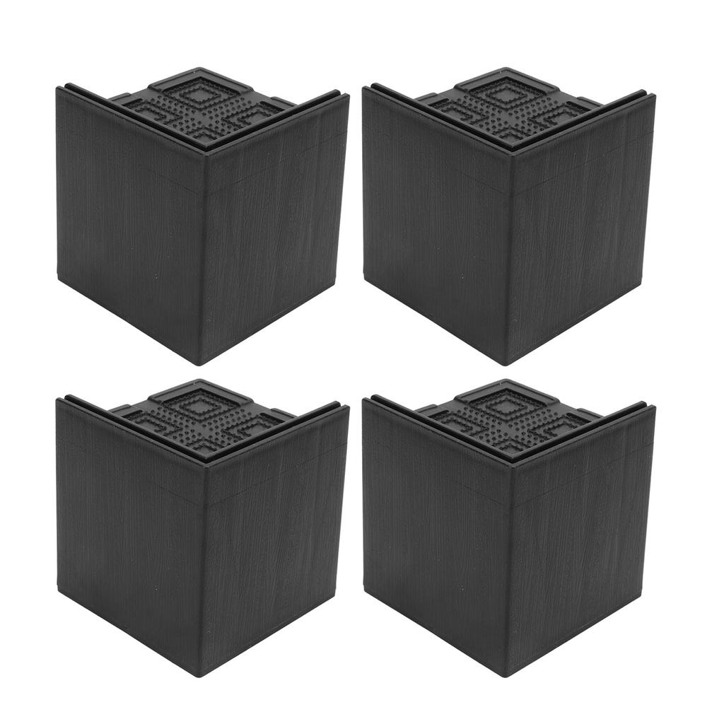 4Pcs Furniture Risers Bed Leg Extenders Sofa Chair Lift Supports Made of Premium Plastic with Non Slip EVA Pad Hold up to 2200LBS for Washing Machine