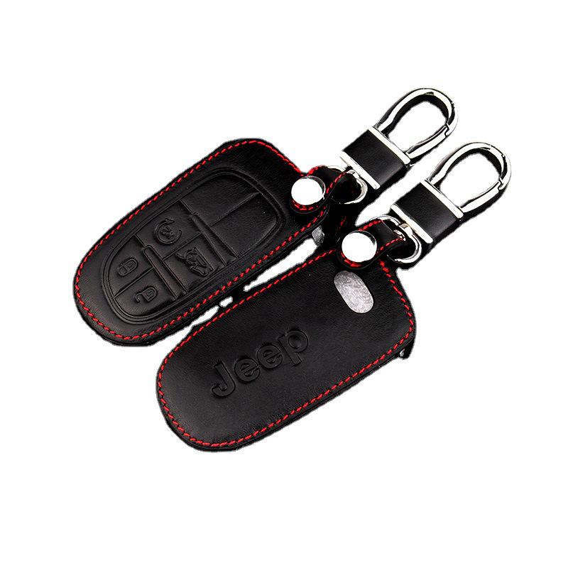 Jeep Liberty, Renegade, Grand Cherokee, Compass Genuine Leather Key Cover
