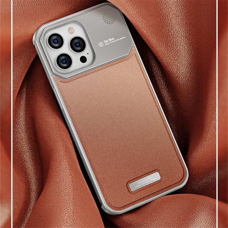 Phone Case IPhone 18 Pro Max 17 Leather Shockproof Heat Dissipation Anti-fall