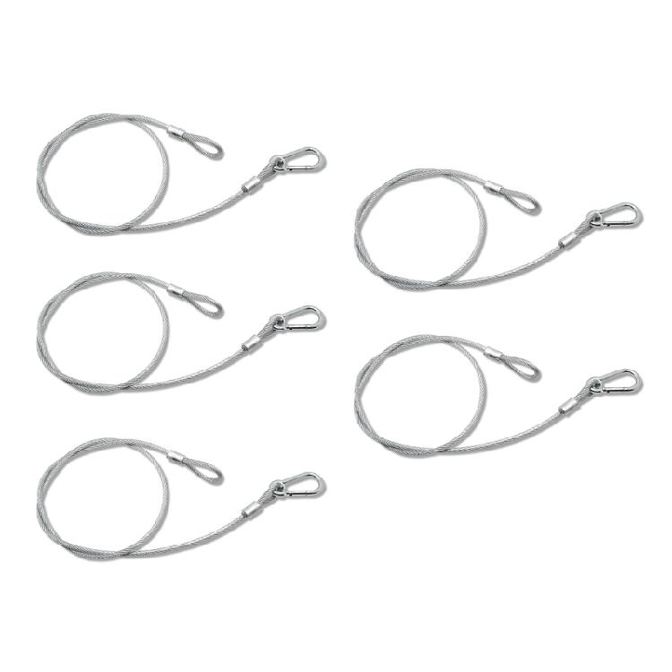 5/10Pieces Safety Cables for DJ Stage Lighting and Equipment High Strength Stainless Steel Corrosive Prevent