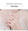S925 Sterling Silver Moissanite Stackable Ring for Women, 2.2 Carat Platinum-Plated High-End Design