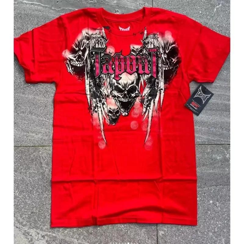 2026 2000s Spartan Red Tričko Pánské Dámské Street Americká Móda Retro Potisk Tričko Hip Hop Streetový Trend Pár Triček