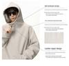 Unisex Heavyweight Half-Zip Hoodie with 3D Panel & Stand-up Collar for Autumn/Winter