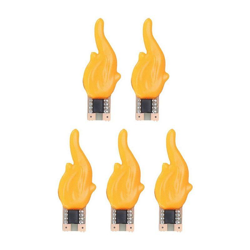 M-Modern-LED Flash Candle Flame Light 1800K Warm White Birthday Camping Light Bulb LED Decorative Light Accessorie