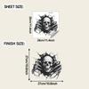 Creative Horror-themed Hole Halloween Skull Bathroom Toilet Decoration Stickers