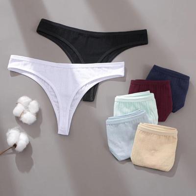 Kadınlar Için Thongs Yumuşak Pamuk Tanga Seksi Alçak T-Geri Iç Çamaşırı S-XL Rahat Külot Kız Iç Çamaşırı