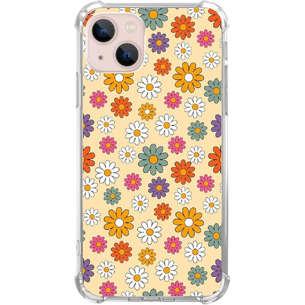 Pink White Black Christmas Trees Case Compatible with iPhone 15, Winter Christmas Cartoon Case for iPhone 15, Cool TPU Bumper Phone Case Cover