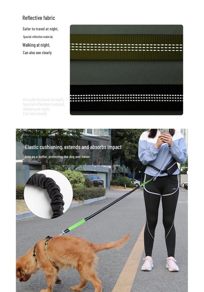 New Dog Sports Waist Pack with Multi-Purpose Running Leash Set