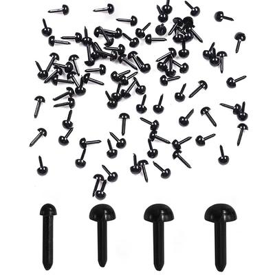 LYHMHAMY Insert Eyes for Stuffed Animals, 400 Pieces, Black Eyes, for DIY, Sewing, Crafts, Doll Making, and More.