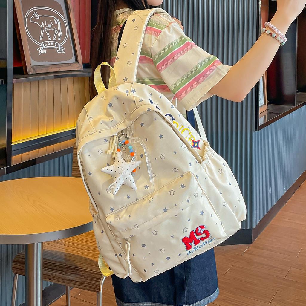 Schoolbag Korean version ins College style backpack versatile commuter schoolbag women's high-value large-capacity backpack leisure travel bag