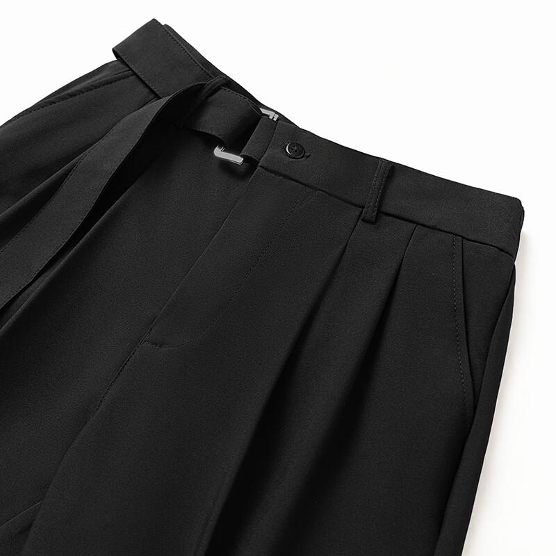 Men's Summer Ice Silk Draping Wide-Leg Trousers
