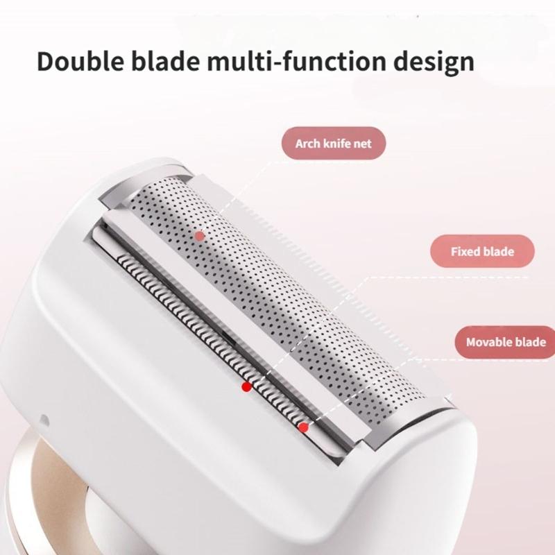 Electric Shaver Cutter for Women Bikinis Trimmer USB Rechargeable Hair Removal for Women Pubic Hair Trimmer Tool