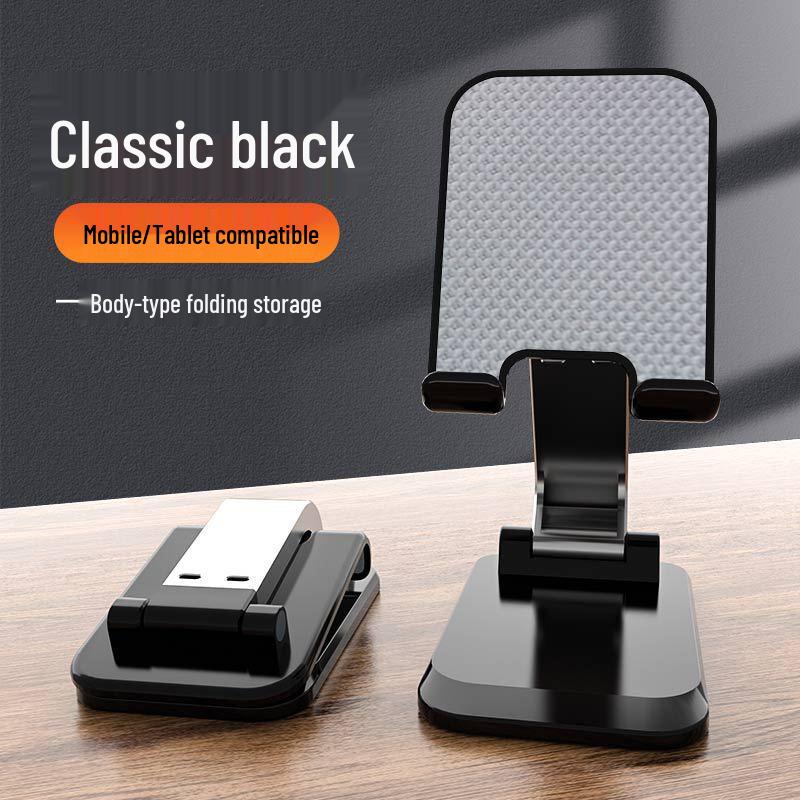 Adjustable Folding Tablet & Phone Stand for Desktops – Ideal for Multi-Use and Live Streaming
