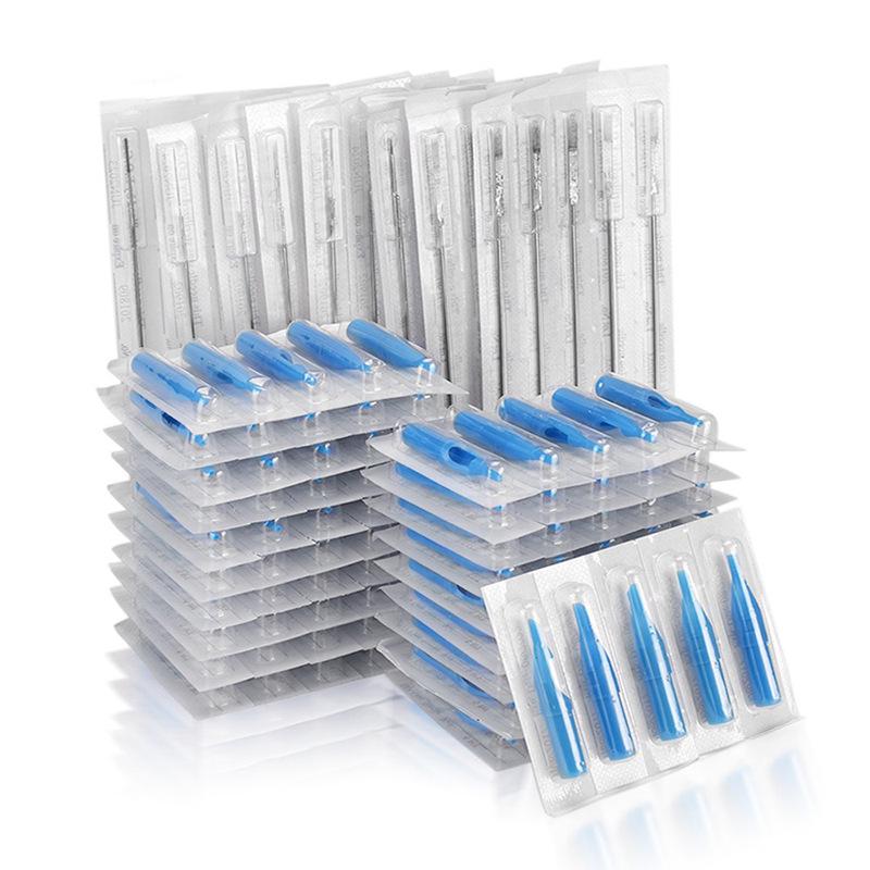 

Tattoo Needle Mixed Pack - 100 pcs/box, 10 Models for Liner, Shader & Coloration. 100 Mixed Needle Mouths
