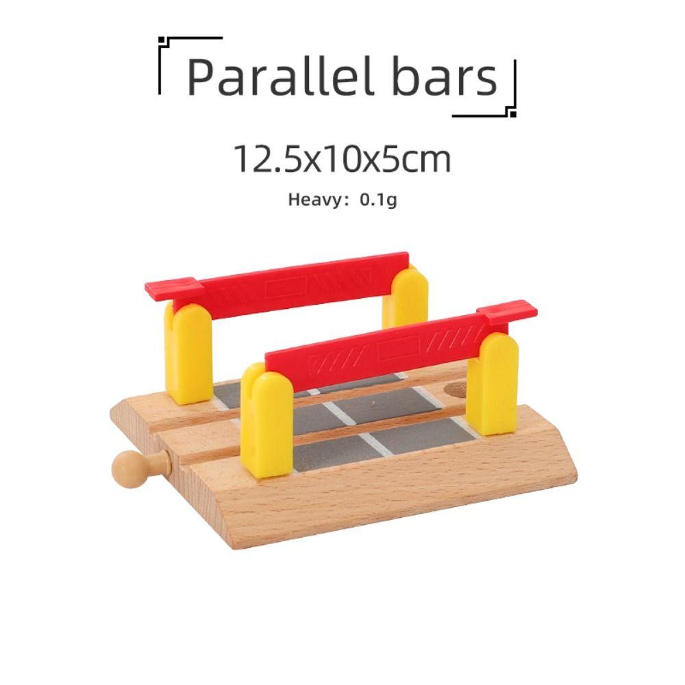 Building Blocks Connection Wooden Railway Track Set Train Rail Track Set Children Gifts