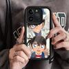 Detective Conan CARTOON For IPhone 17 Pro Max 16 15 14 13 12 11 Plus Black Soft Phone Cover